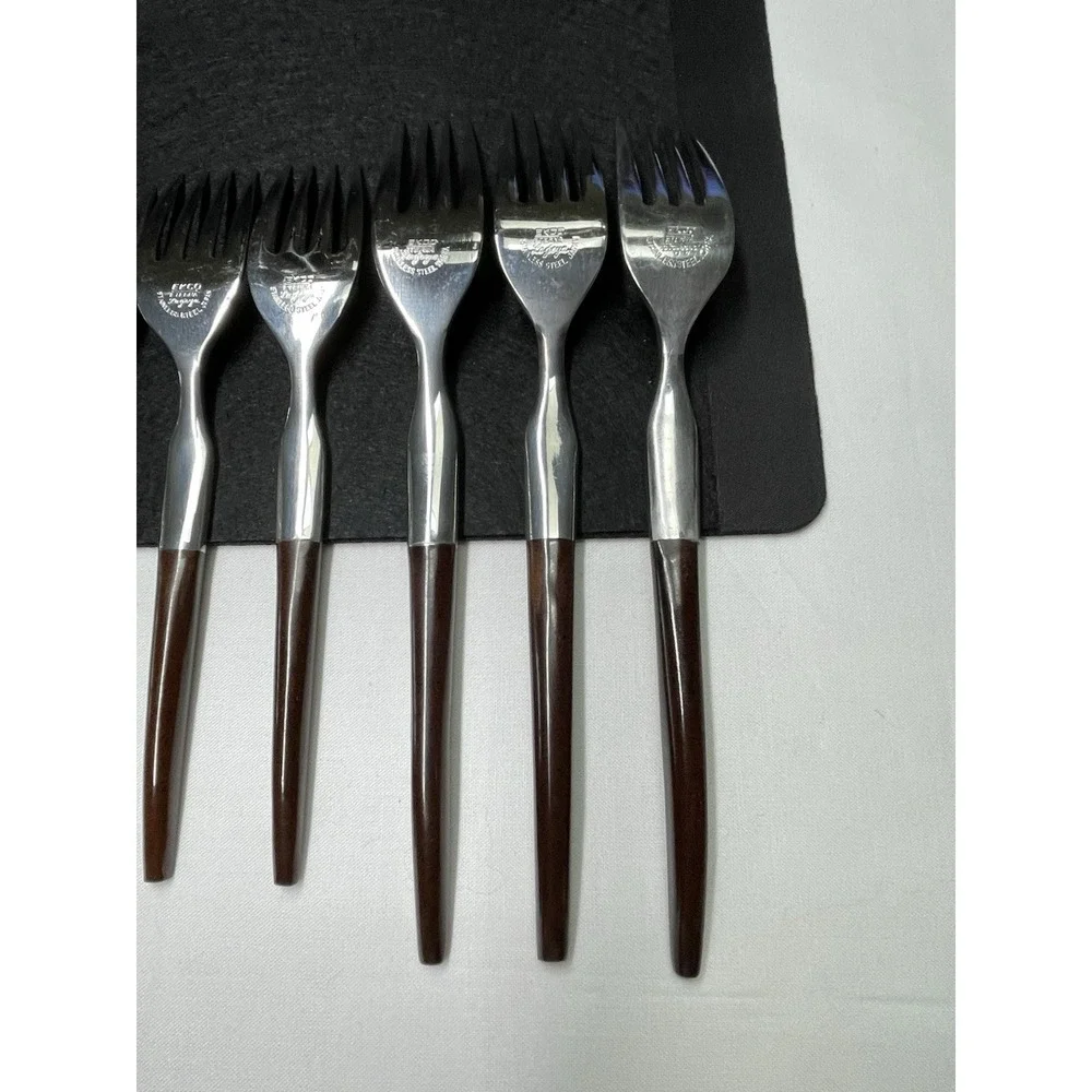Vintage 1960s EKCO Eterna La Joya Set 12 Forks Silverware Flatware Made in Japan